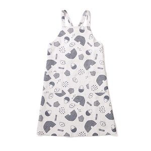 atelier b Novelty Print Linen Pinafore Apron Dress
